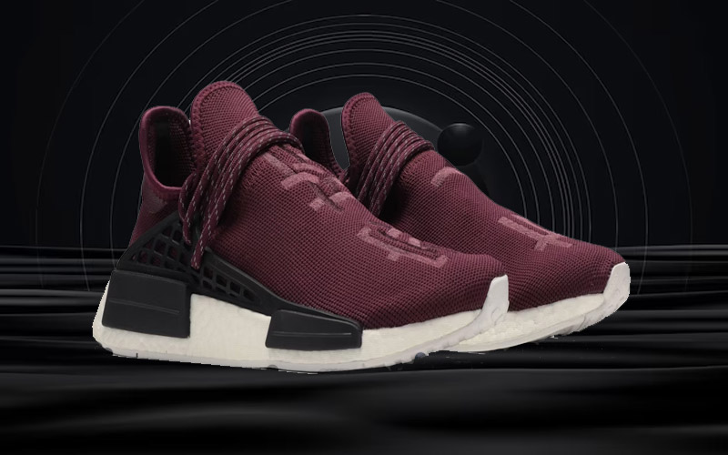 Adidas NMD R1 Pharrell HU Friends And Family Burgundy